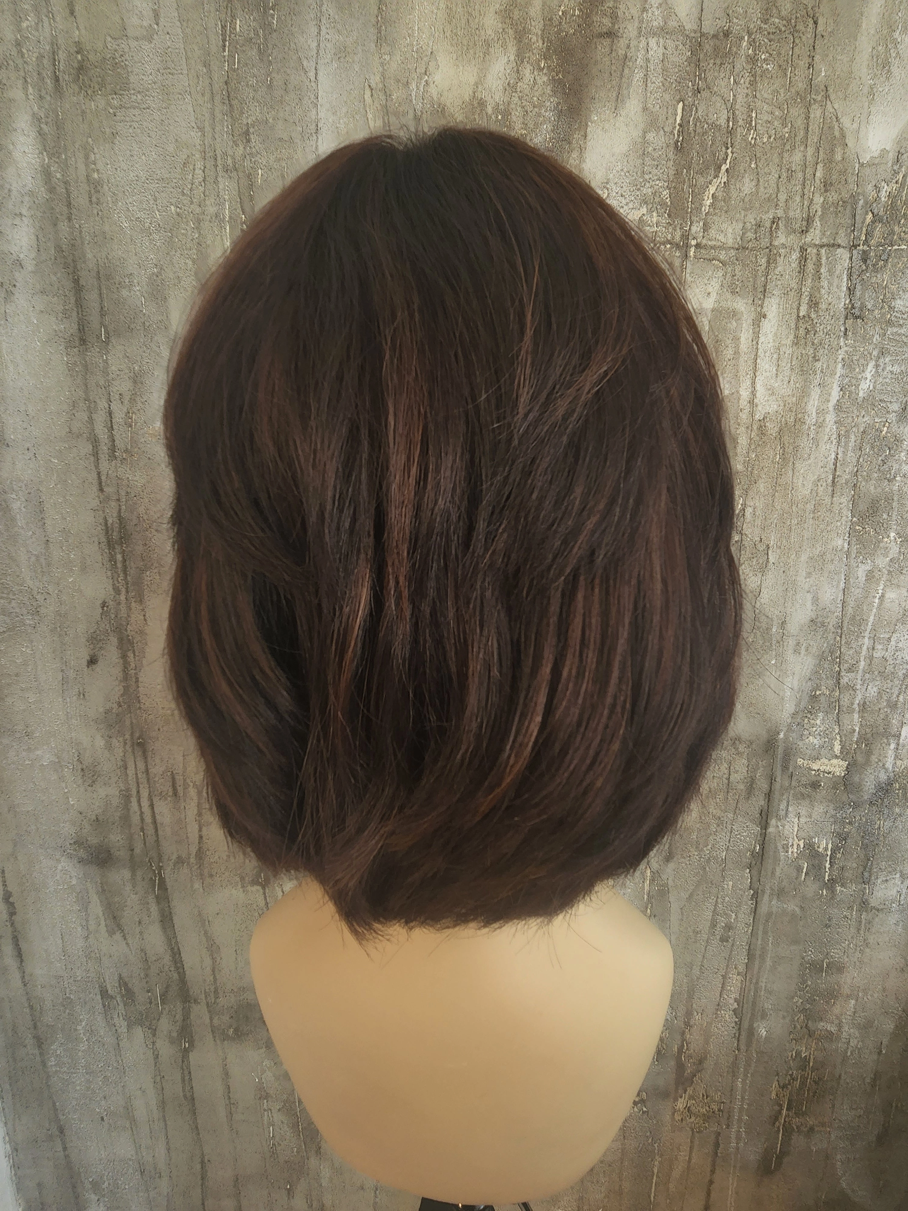100% EUROPEAN NATURAL HUMAN HAIR 12" BROWN 7-LYR-55