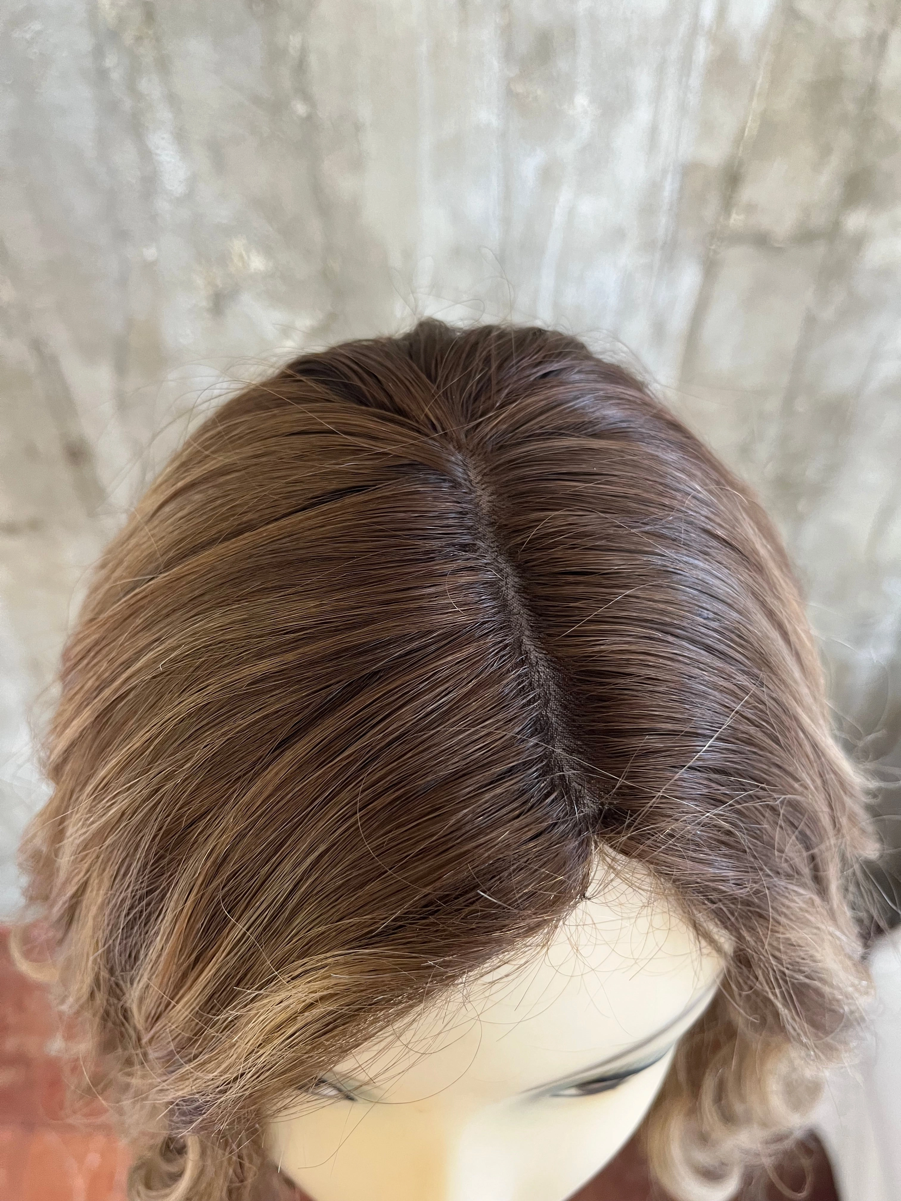 100% EUROPEAN VIRGIN HUMAN HAIR 14'' BLOND WITH DARK ROOTS