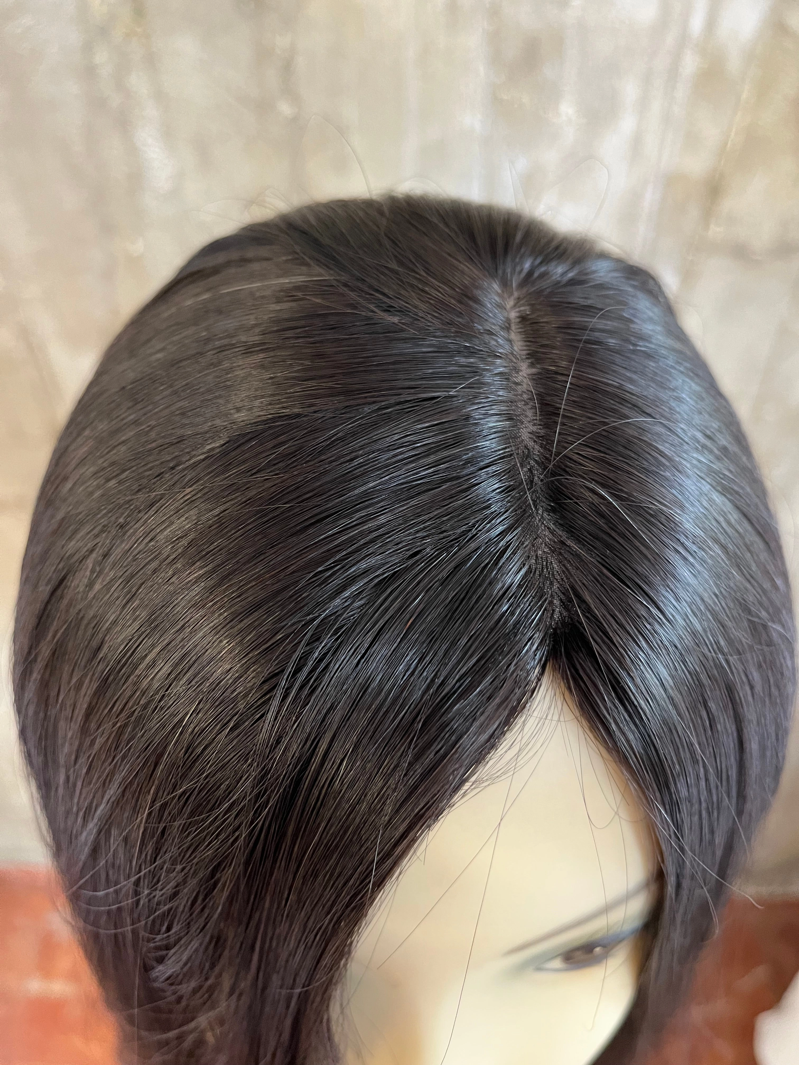 100% EUROPEAN VIRGIN HUMAN HAIR 25" DARKER BROWN