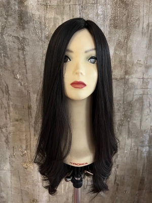 100% EUROPEAN VIRGIN HUMAN HAIR 25" DARKER BROWN