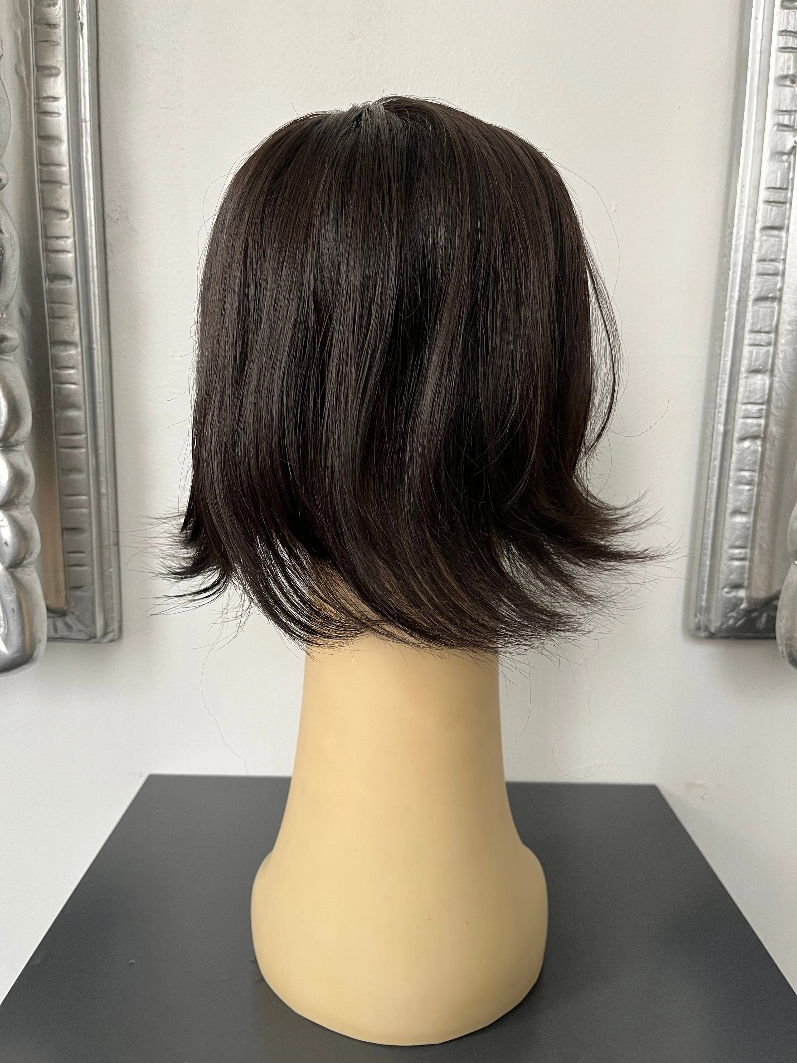 100% NATURAL VIRGIN EUROPEAN HUMAN HAIR TOPPER 10" BROWN