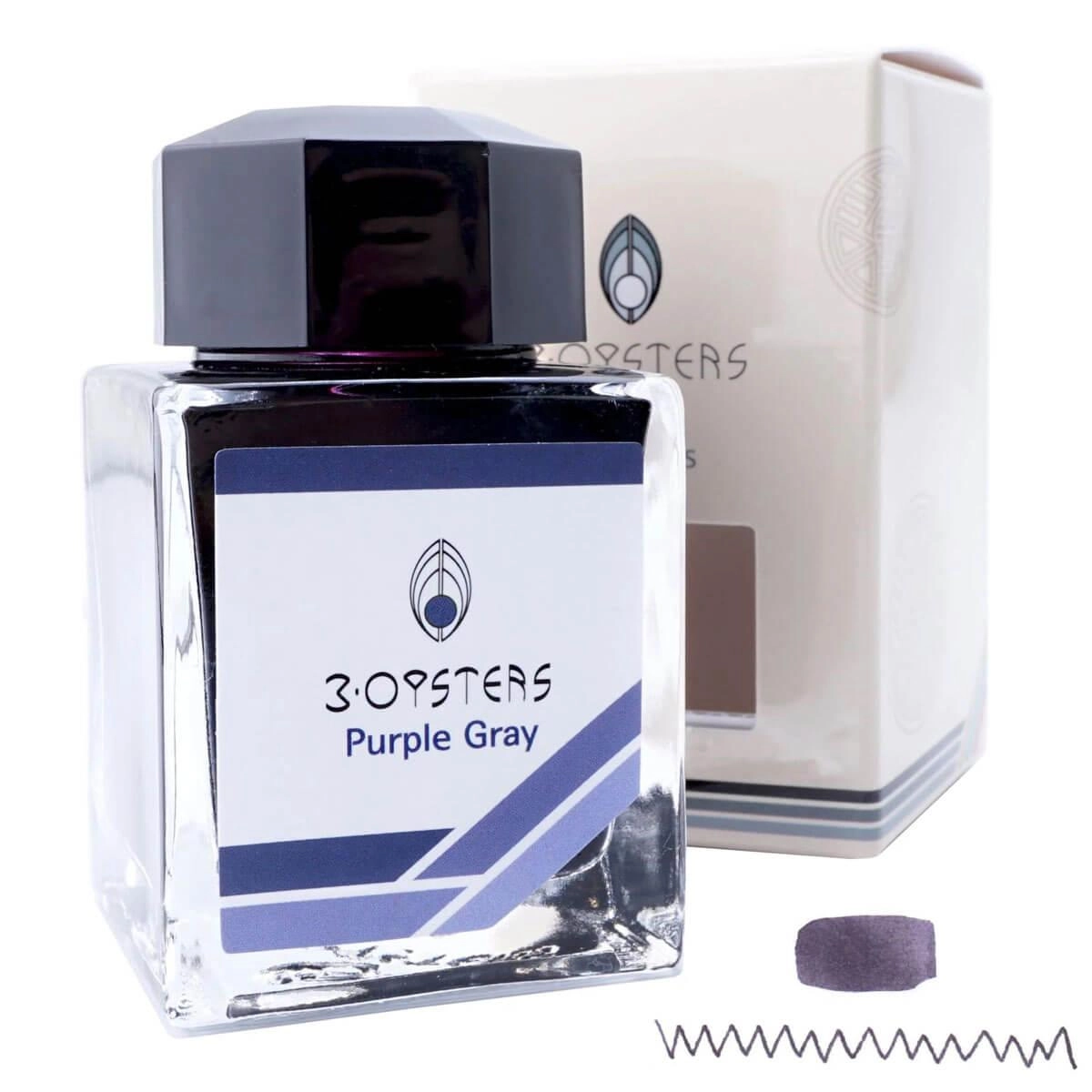 3 Oysters Ink Bottle - Delicious, Purple Gray, 38 ml | 06OYS005
