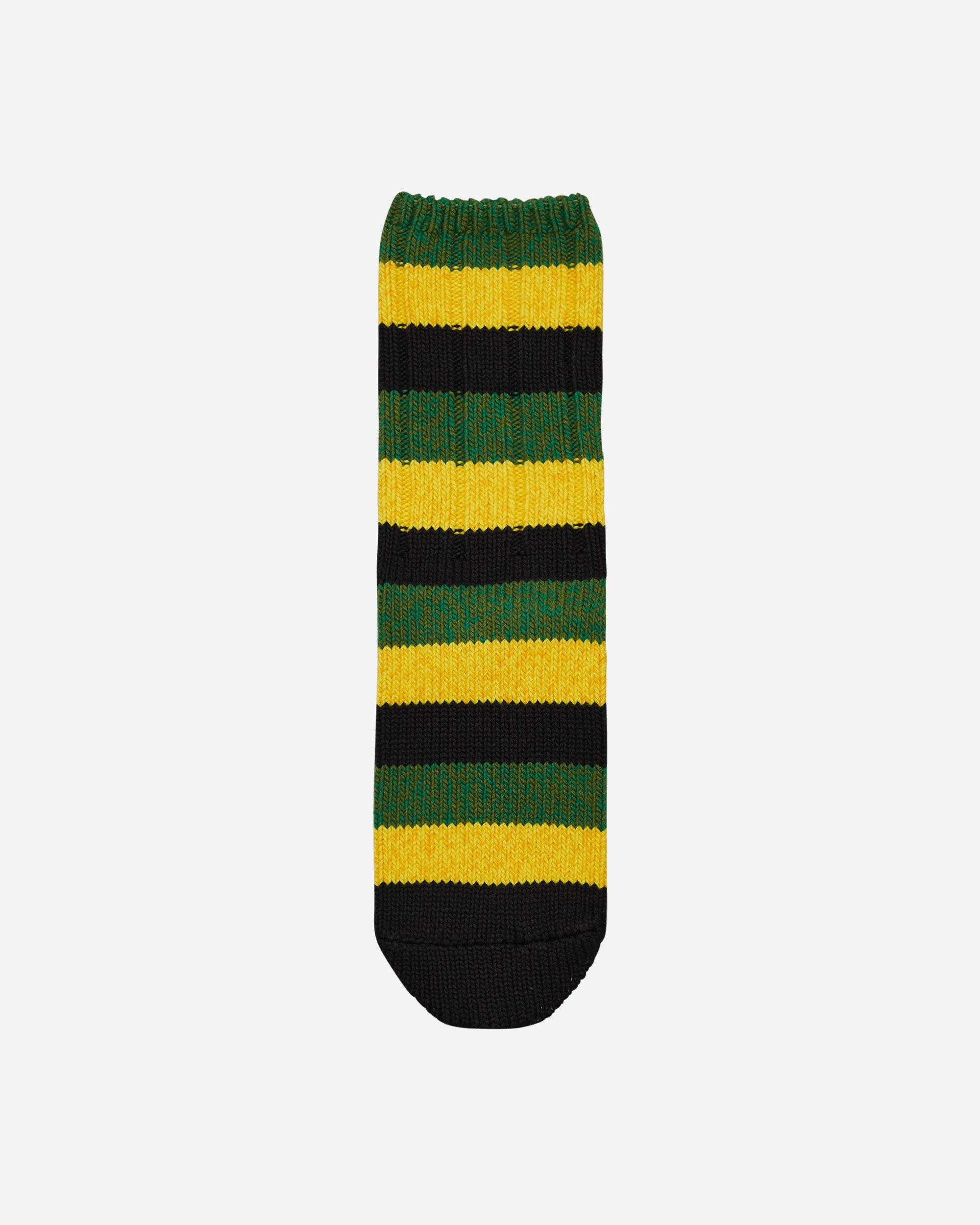 56 Yarns Rasta Rainbowy Happy Heel Socks Black / Yellow / Green