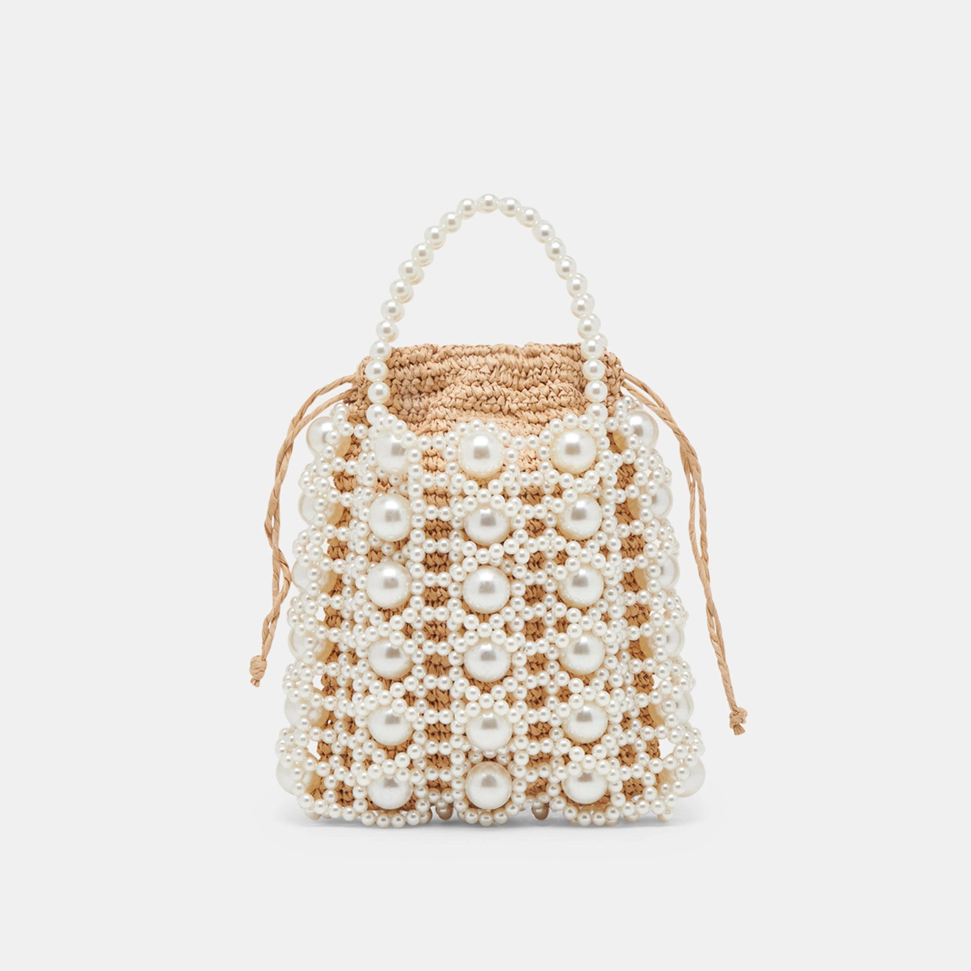 ADELINE HANDBAG NATURAL PEARL RAFFIA