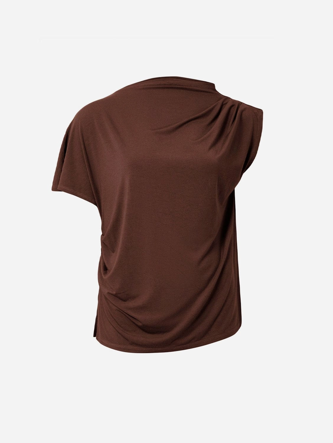 Cate Women's Modal Jersey Top | Chocolate