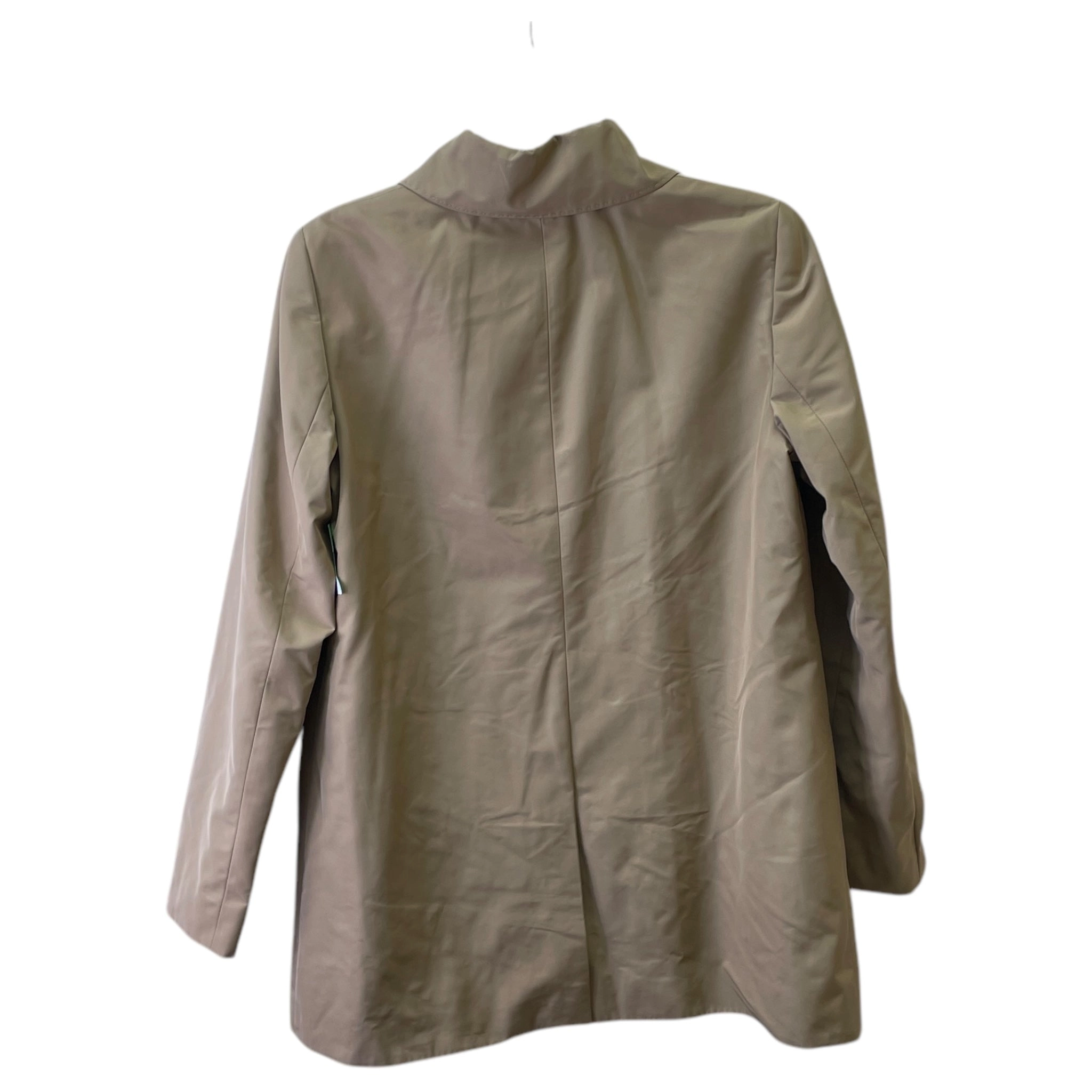 Coat Trench Coat By Brooks Brothers In Tan, Size:M