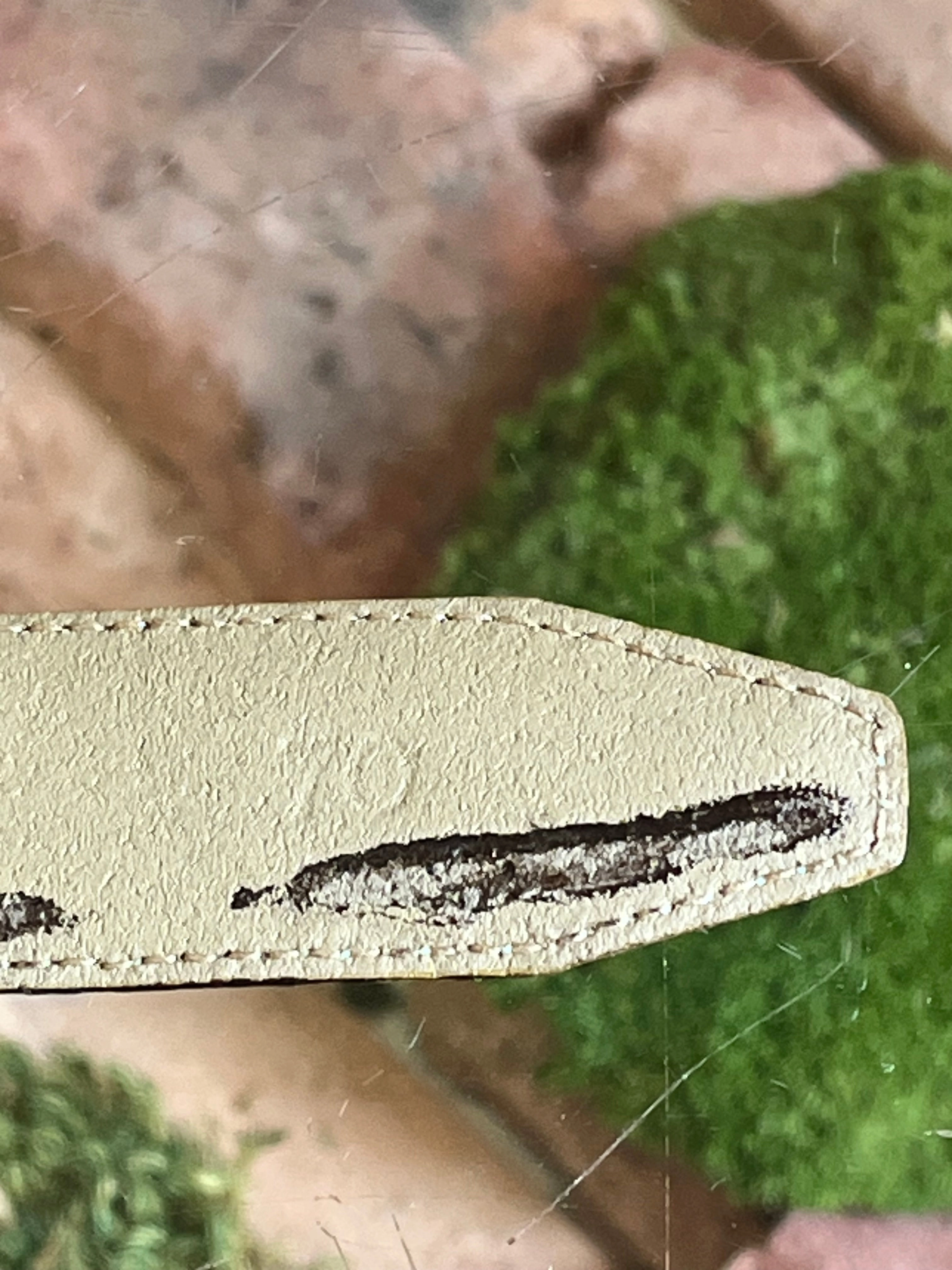 FERRAGAMO Green Suede Gancini Thin Belt Sz 70/28