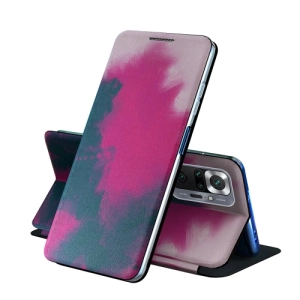 For Samsung Galaxy Note20 Voltage Watercolor Pattern Skin Feel Magnetic Horizontal Flip PU Leather