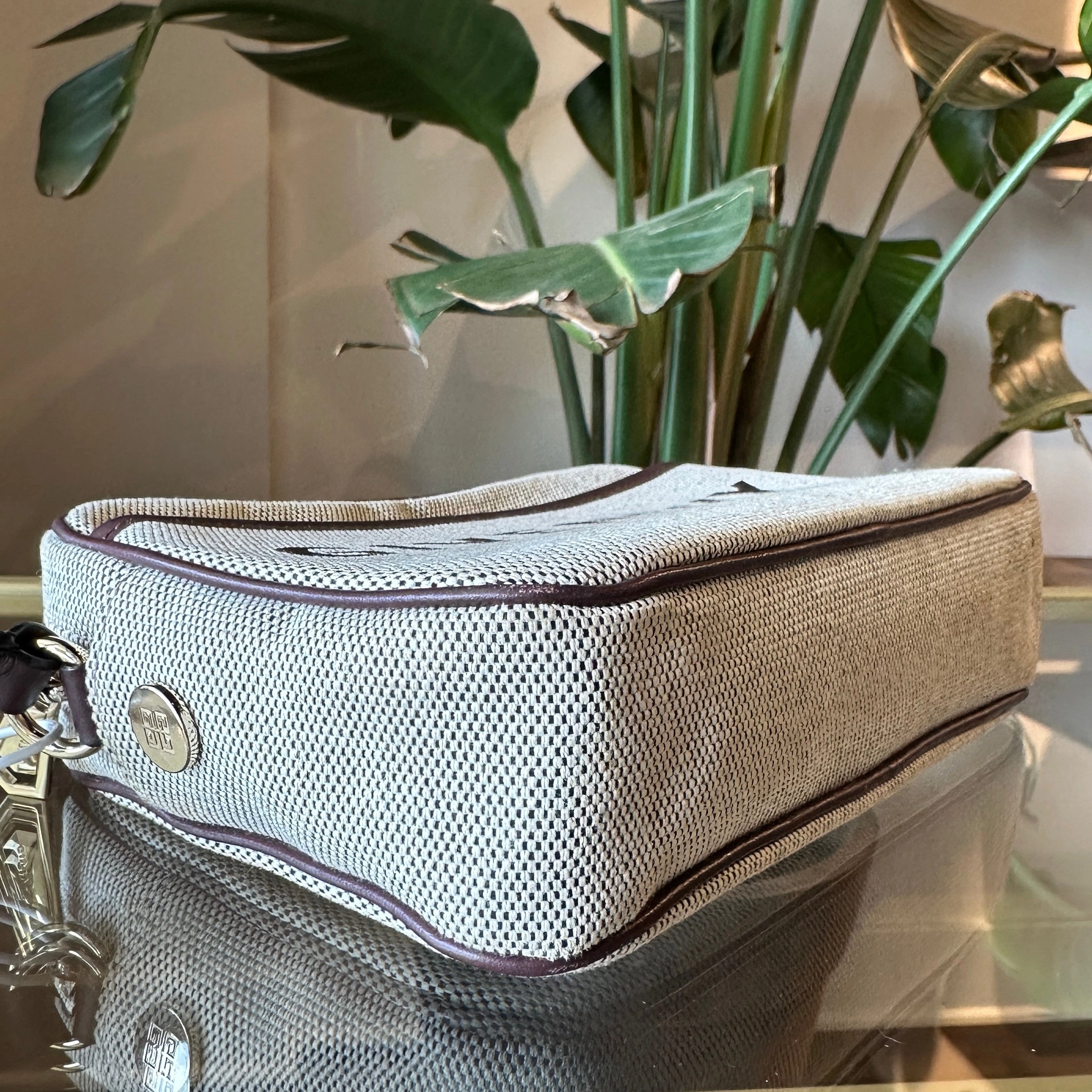 GIVENCHY Bond Beige Canvas Crossbody