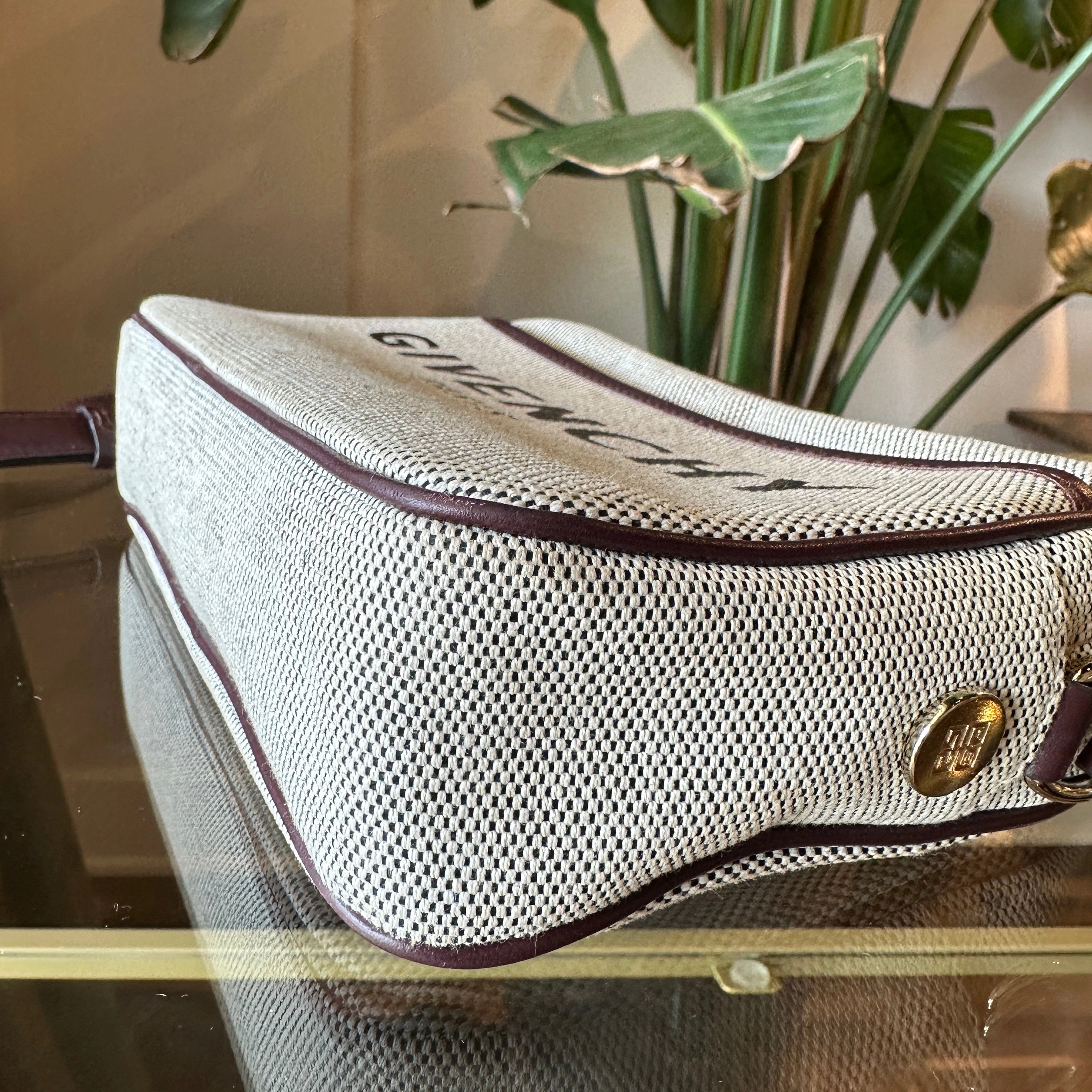 GIVENCHY Bond Beige Canvas Crossbody