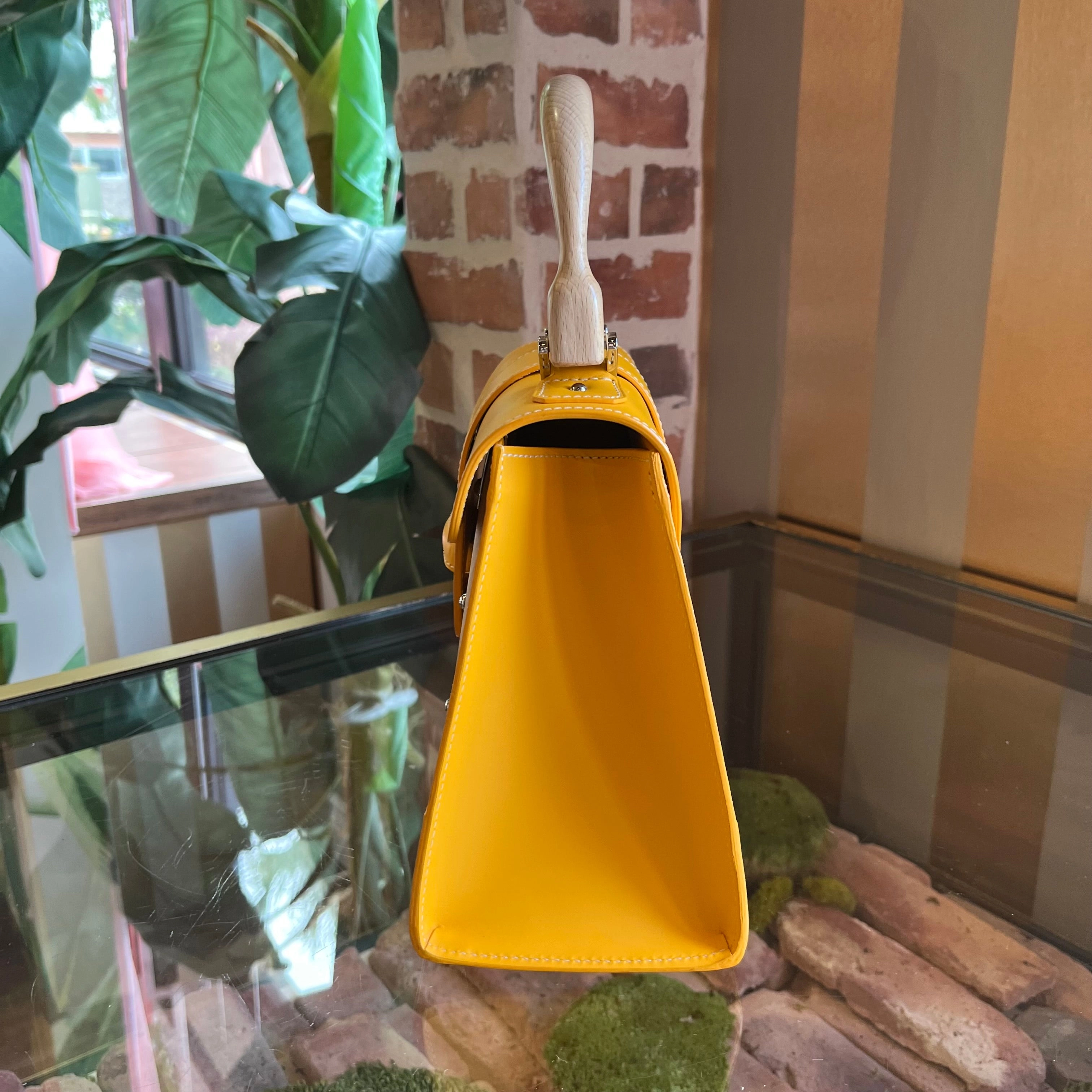 GOYARD Saïgon PM Yellow Top Handle Bag