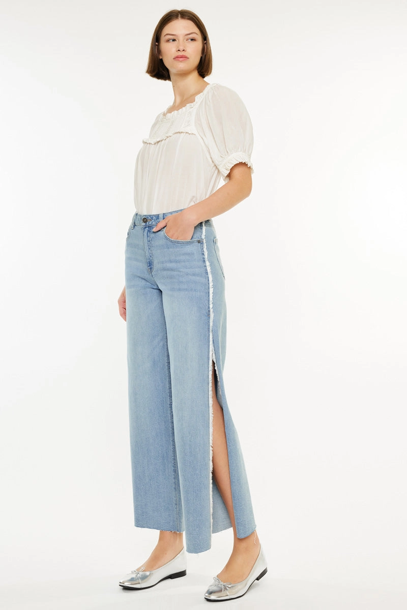 Haiden High Rise Ankle Wide Leg Jeans