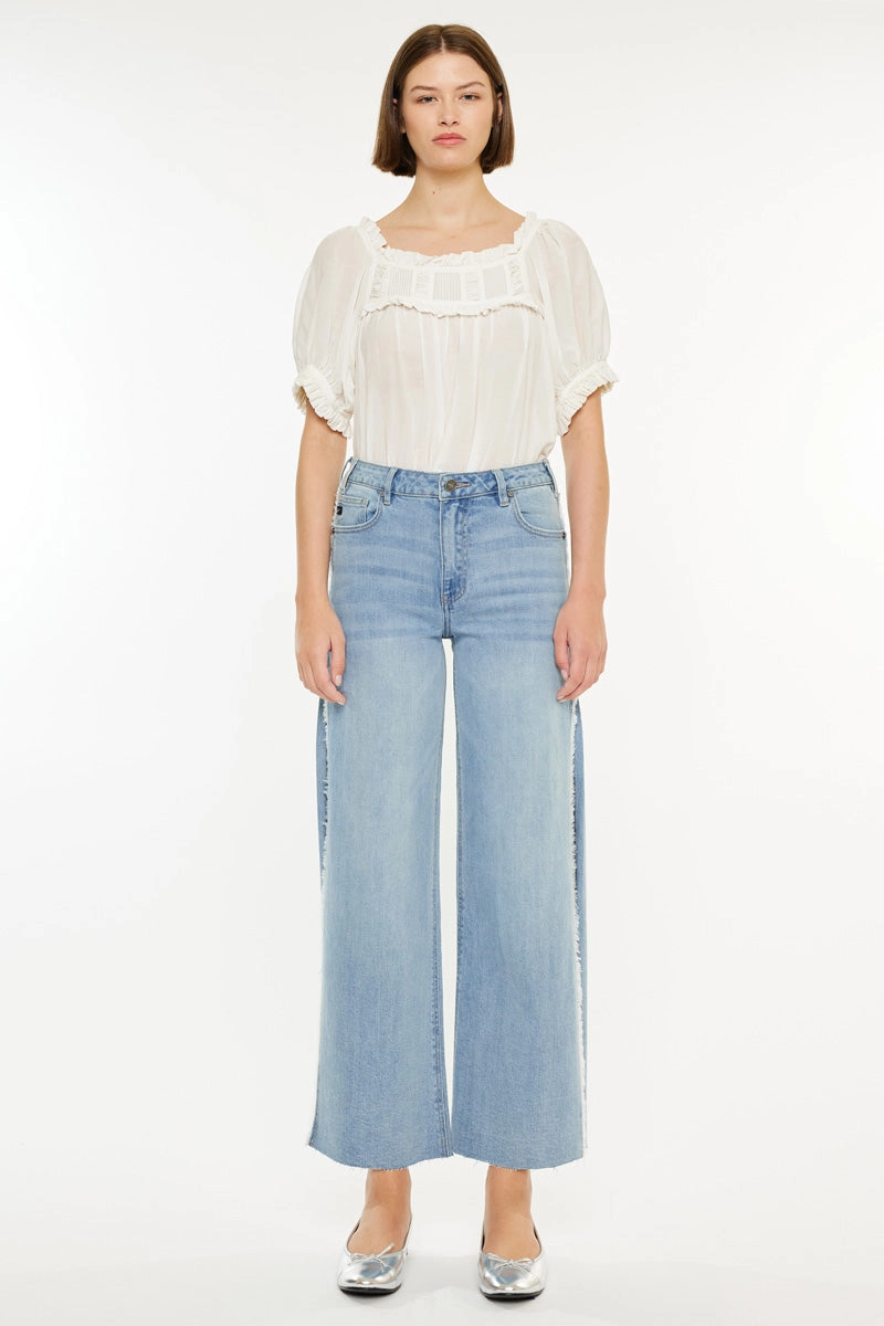 Haiden High Rise Ankle Wide Leg Jeans