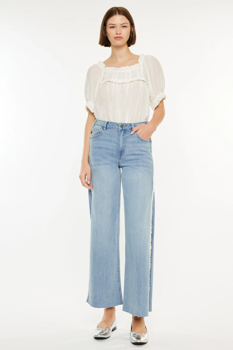 Haiden High Rise Ankle Wide Leg Jeans