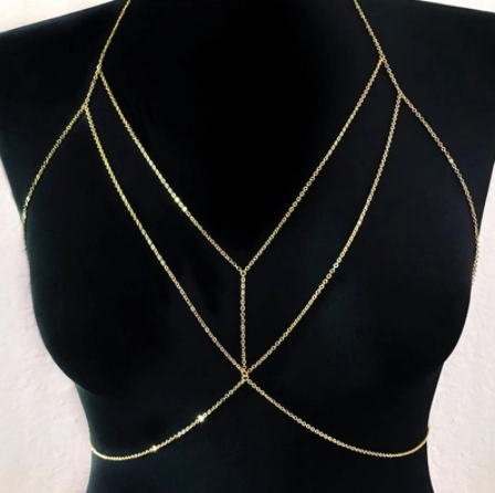 LAYERED BRALETTE BODY CHAIN