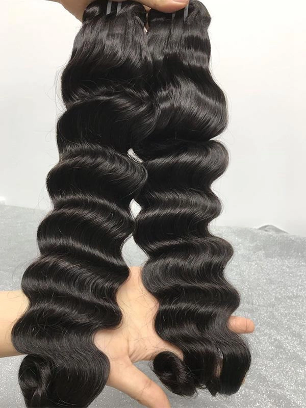 Natural Color Brazilian Hair Bundles Remy Human Hair Silky Hair Bundles CF484