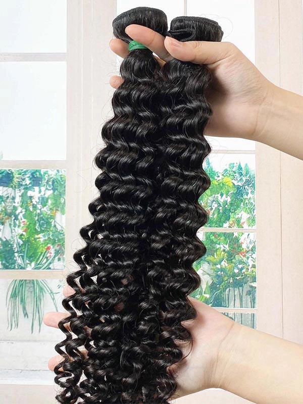 Natural Color Brazilian Hair Bundles Remy Human Hair Silky Hair Bundles CF484