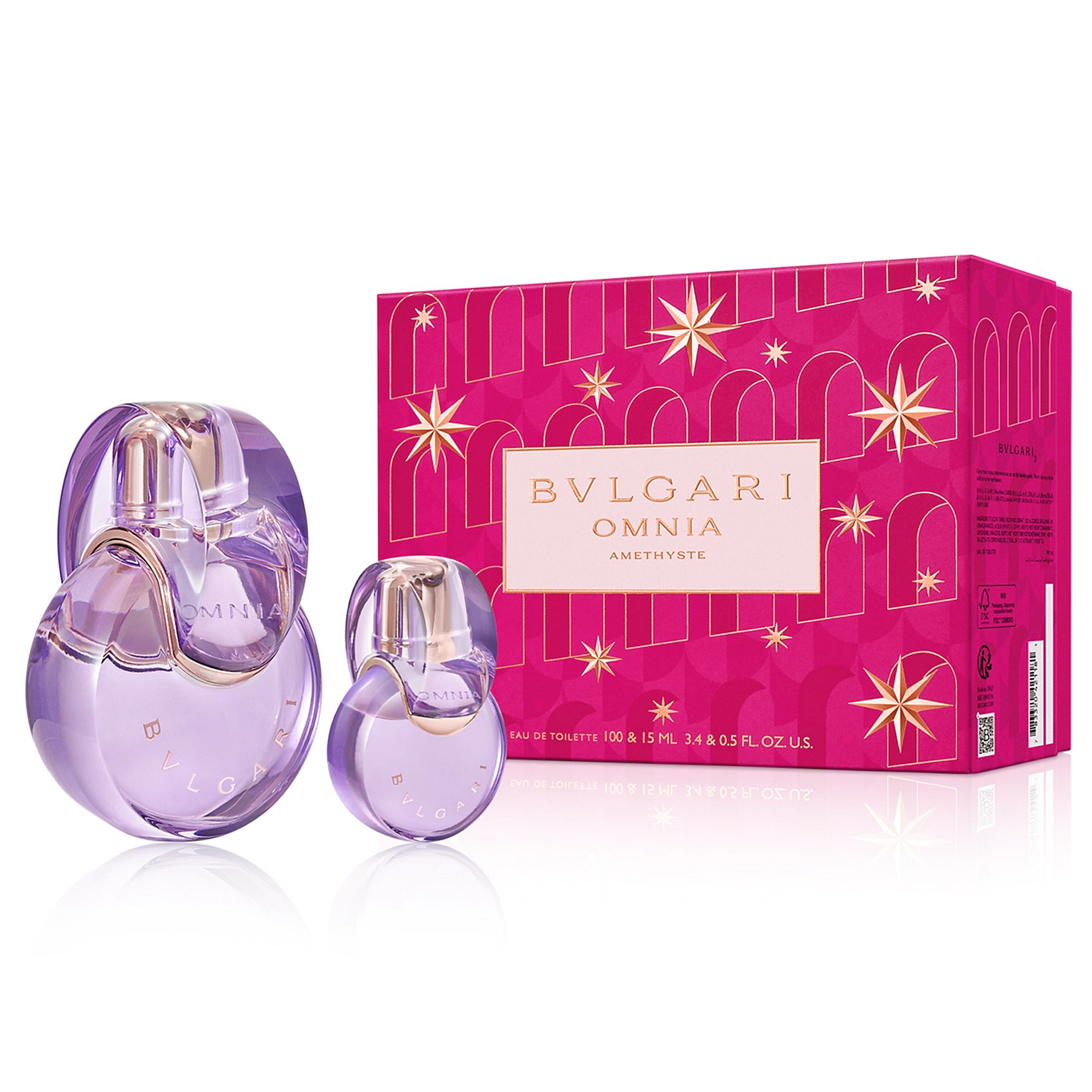 Omnia Amethyste by Bvlgari 100ml EDT 2 Piece Gift Set