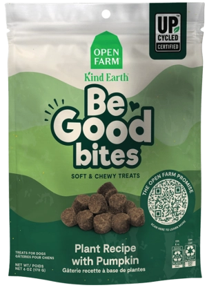 Open Farm Be Good Bites Plant and Pumpkin Dog Treats