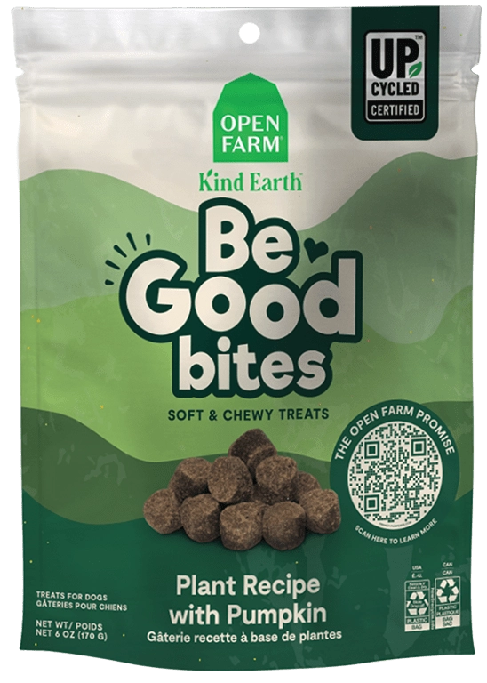 Open Farm Be Good Bites Plant and Pumpkin Dog Treats