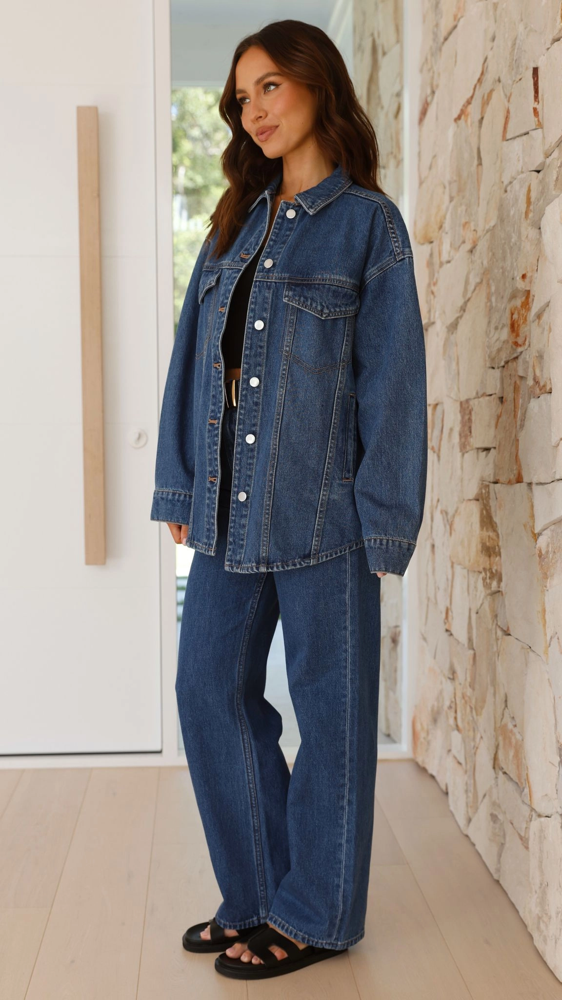 Organic Denim Jacket - Vintage Blue