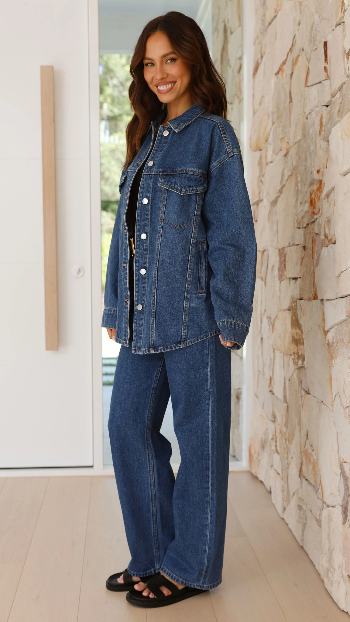 Organic Denim Jacket - Vintage Blue