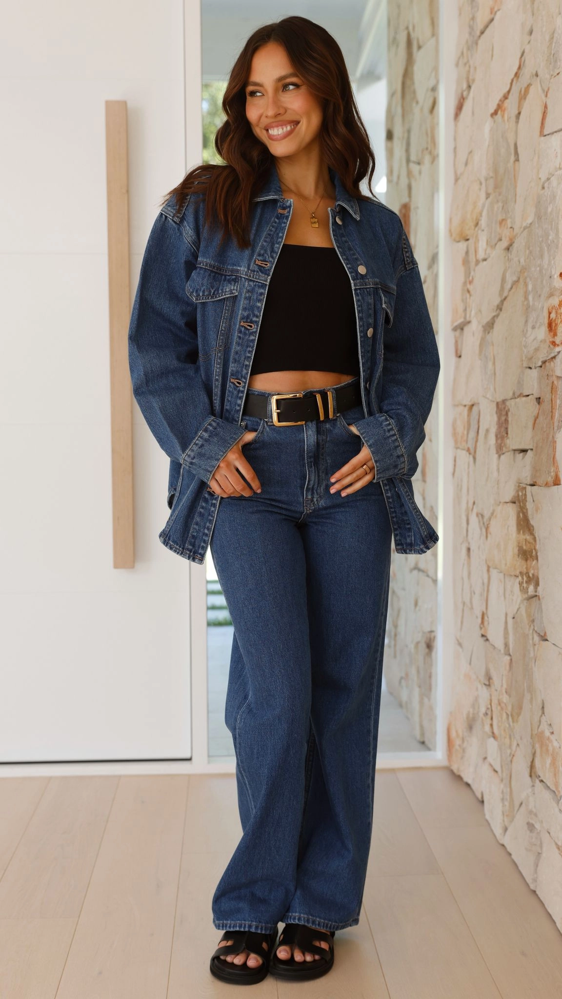 Organic Denim Jacket - Vintage Blue
