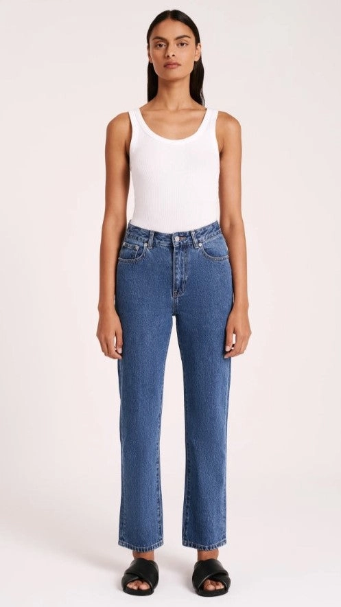 Organic Straight Leg Jean - Vintage Blue