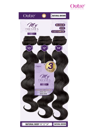 OUTRE MY TRESSES PURPLE LABEL 100% UNPROCESSED NATURAL BODY 3PCS