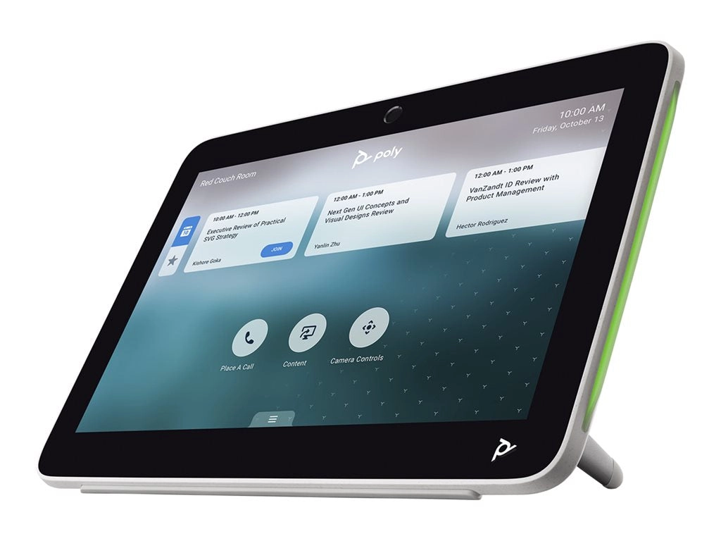 Poly TC10 - Without power cord - touch controller - Certified for Zoom Rooms - white 875J5AA#AC3