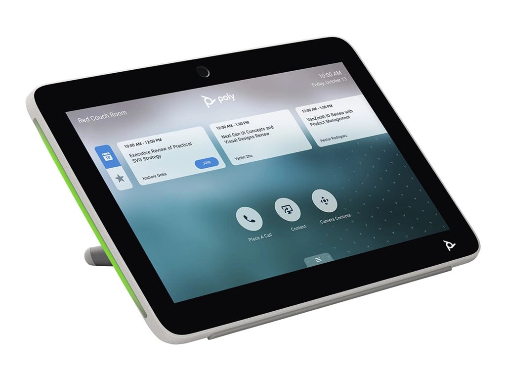 Poly TC10 - Without power cord - touch controller - Certified for Zoom Rooms - white 875J5AA#AC3