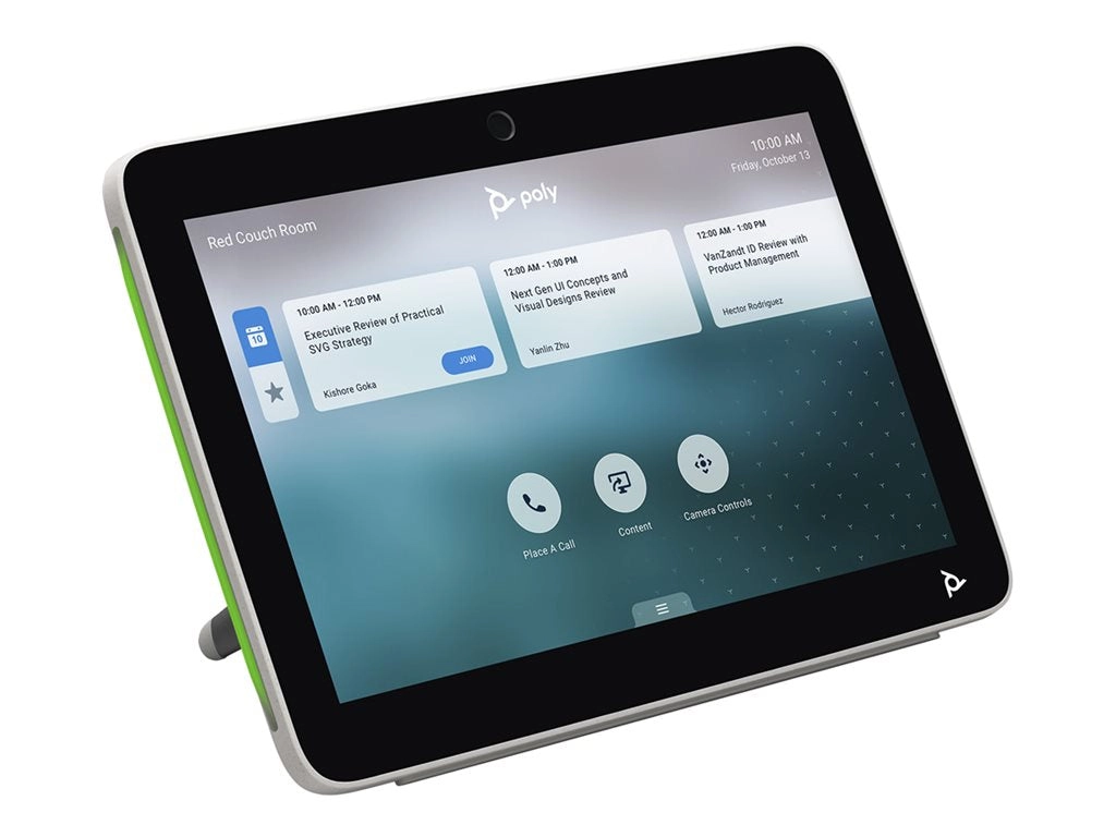 Poly TC10 - Without power cord - touch controller - Certified for Zoom Rooms - white 875J5AA#AC3
