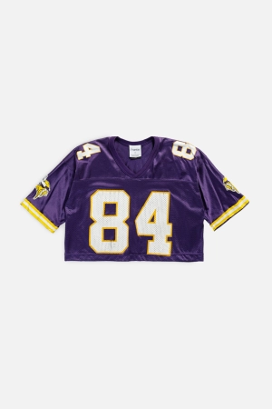 Rework Crop Minnesota Vikings NFL Jersey - XS
