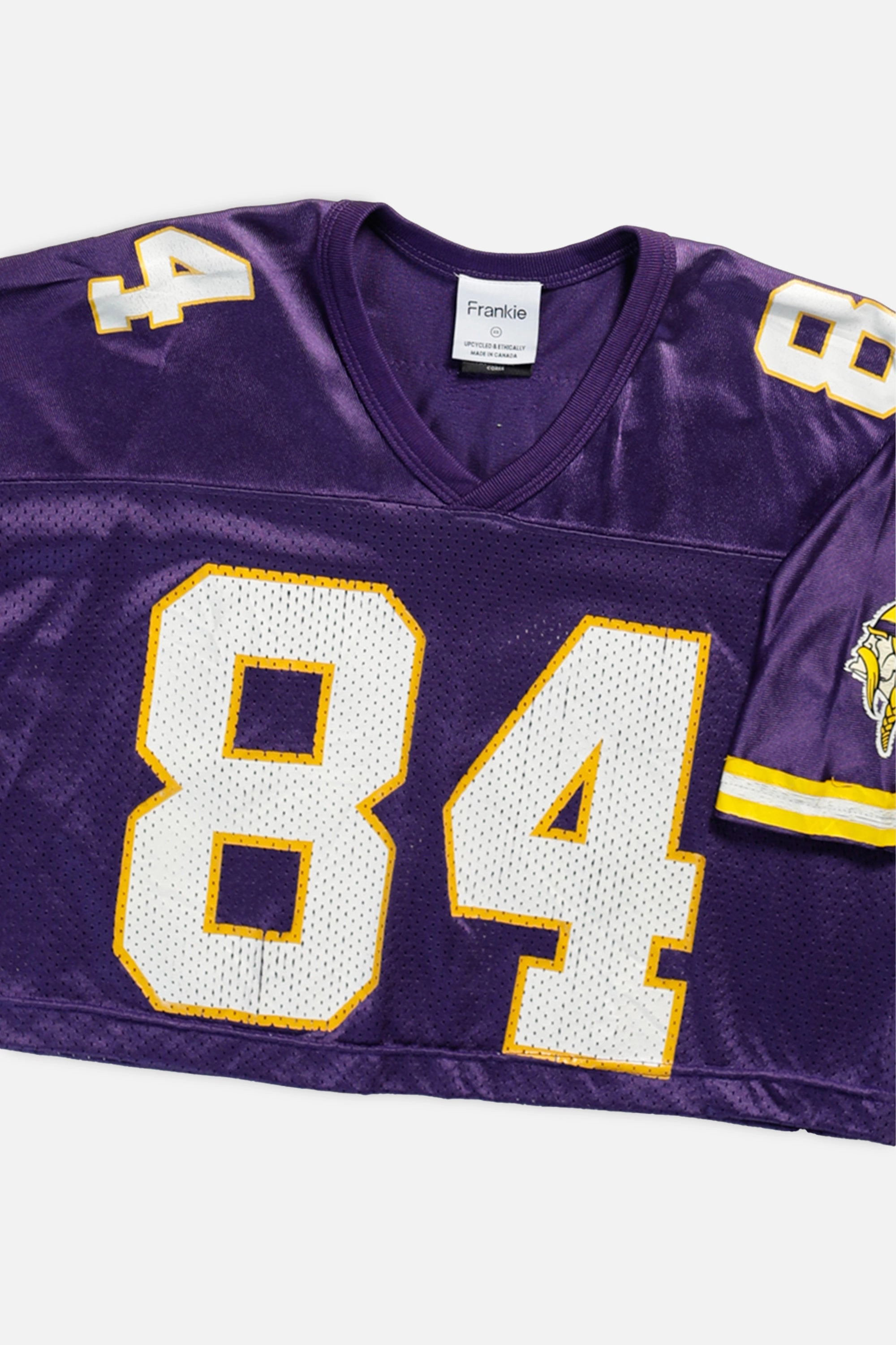 Rework Crop Minnesota Vikings NFL Jersey - XS