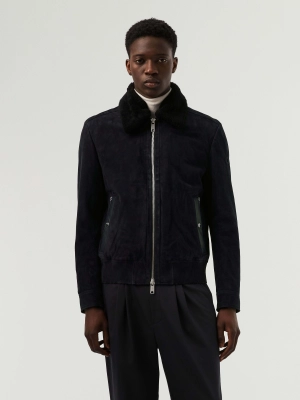 Suede Leather Jacket LENDM V1.Y6.02 Black