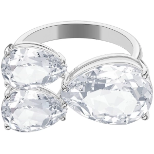Swarovski Women's Ring - Millenia Clear Crystals Rhodium Plated, Size 6 | 5609000