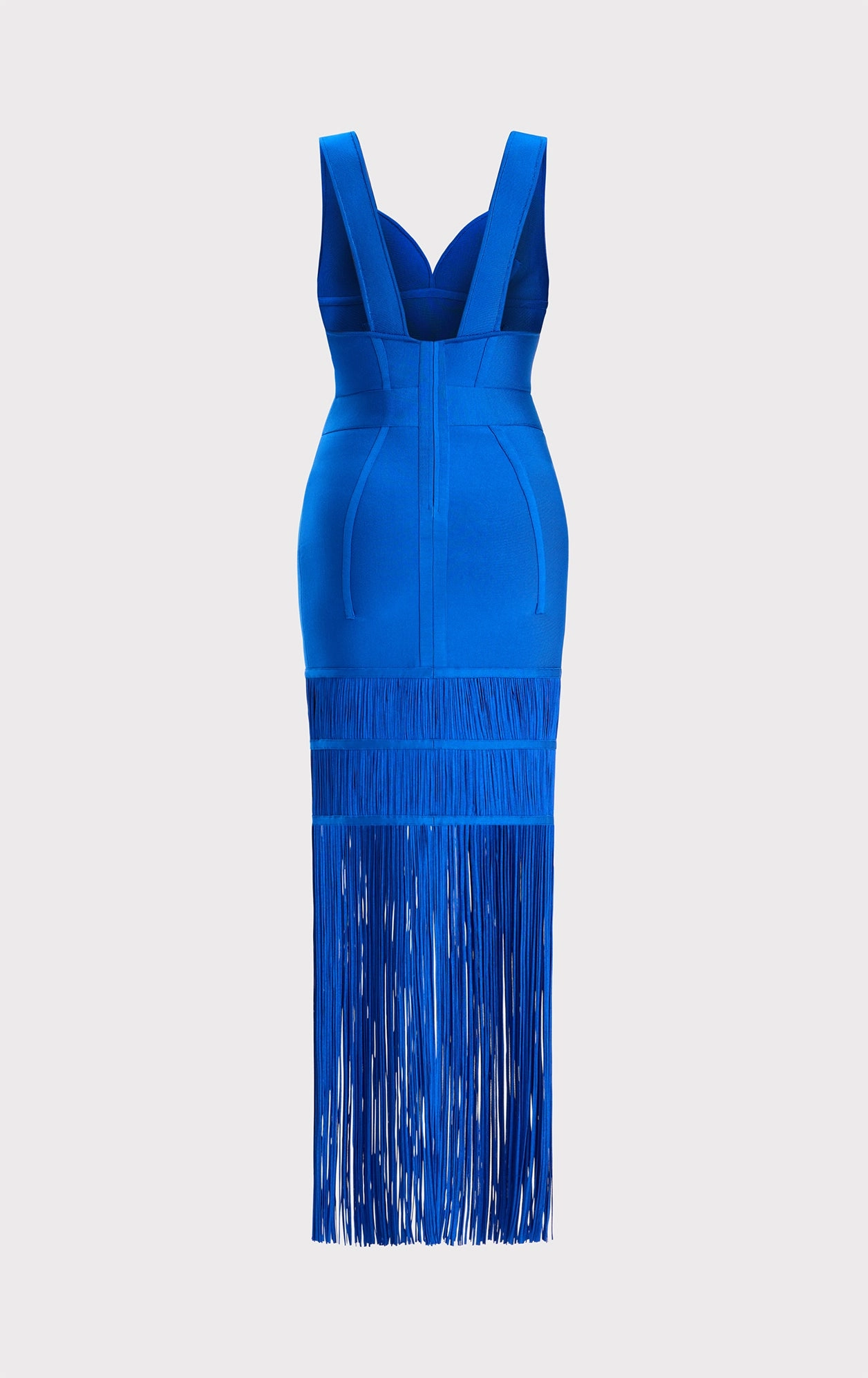 SWEETHEART FRINGE S/L GOWN