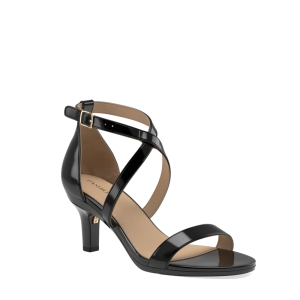 The Sandal - Coal Patent   Stiletto Heel Kit 3 Coal - FINAL SALE