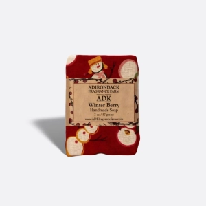 Winter Berry Cloth Wrapped Soap Bar 2oz