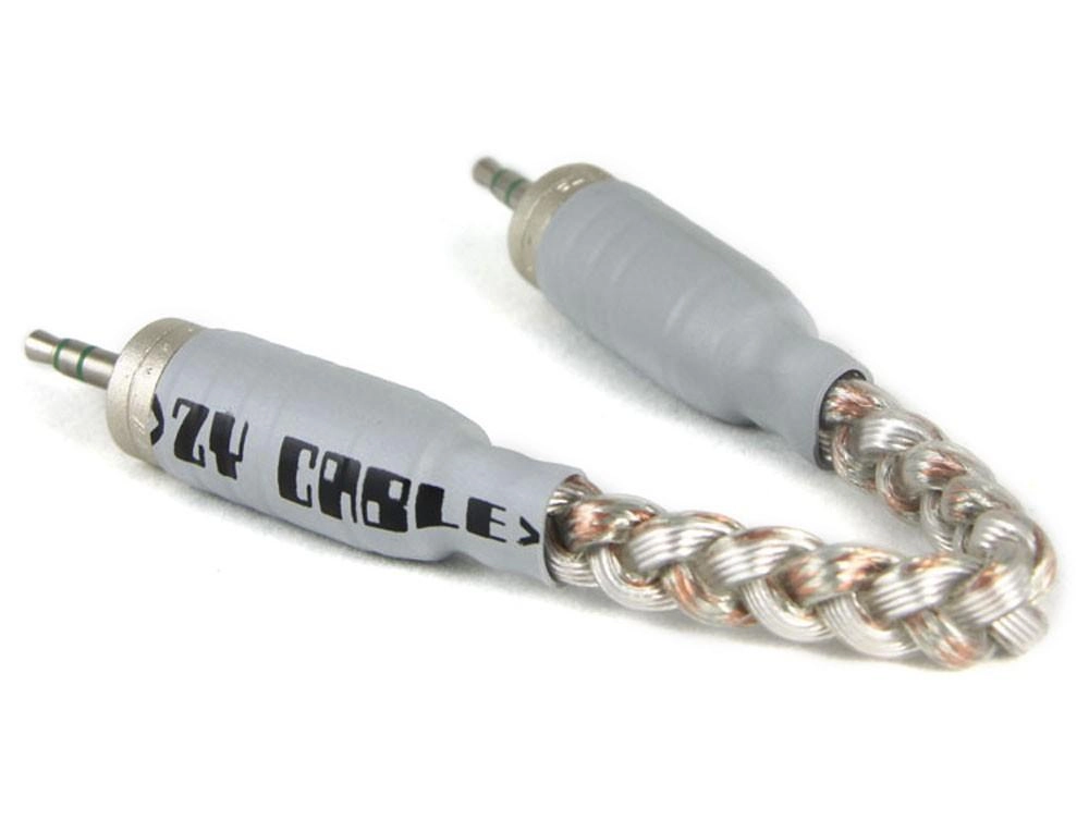 ZY HiFi Cable 3.5mm Male to Male Stereo Audio Cable Noah's Ark   Plug Canare F12 ZY-009 Silver
